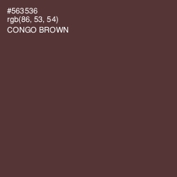 #563536 - Congo Brown Color Image